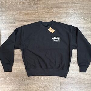 Stussy Black Crewneck Men's Sweater